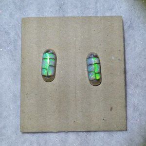 .925 Sterling Silver & Opal Southwestern Earrings